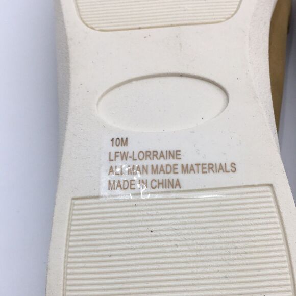 NIB London Fog Women's Cognac Nubuck Lorraine Double Strap Sandals - 10M - Picture 12 of 16